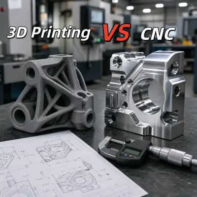 CNC vs stampa 3D: guida a costi, tolleranze e produzione